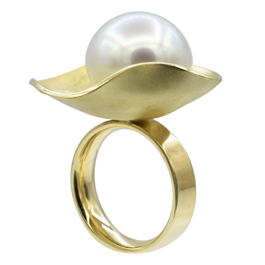 Geelgouden ring - south sea