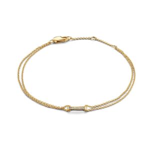 Armband geel briljant 0.06ct.