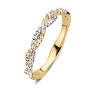 Ring bicolor briljant 0.26ct