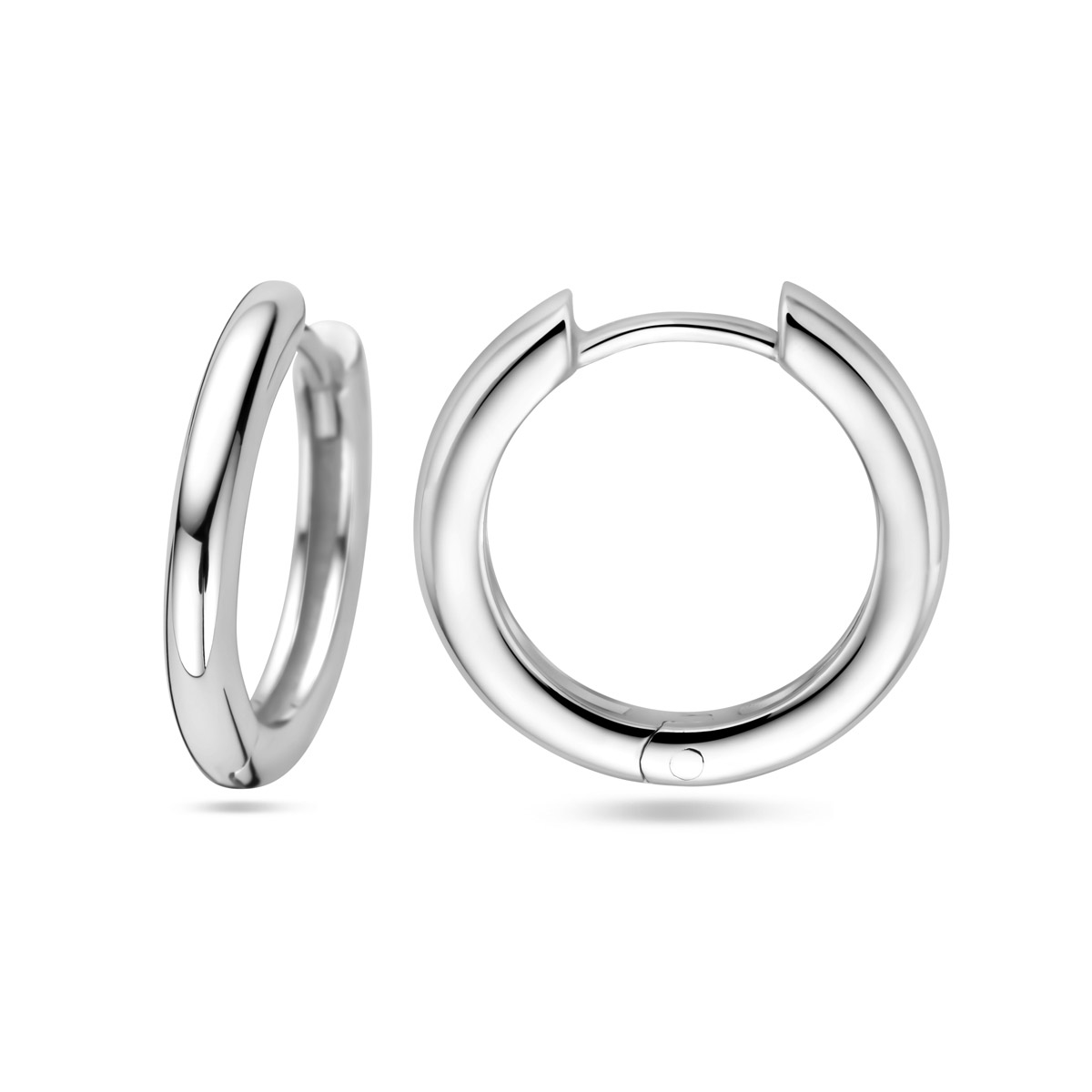 klapoorringen 2,0 mm zilver gerhodineerd - Afbeelding 3
