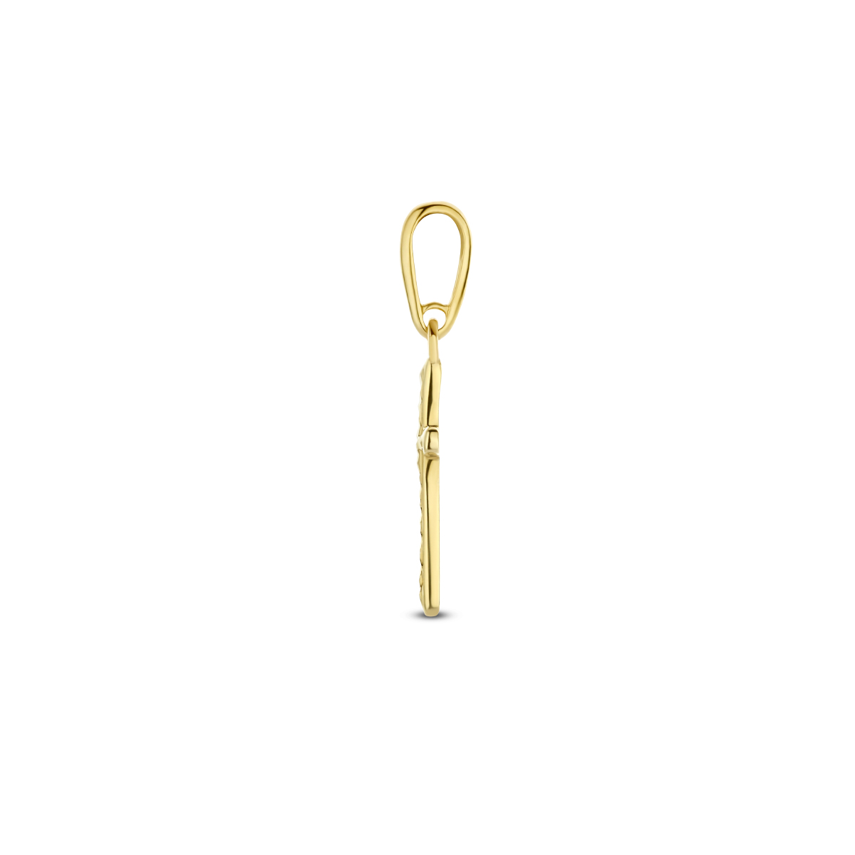 hanger kruis gediamanteerd 14K geelgoud - Afbeelding 3