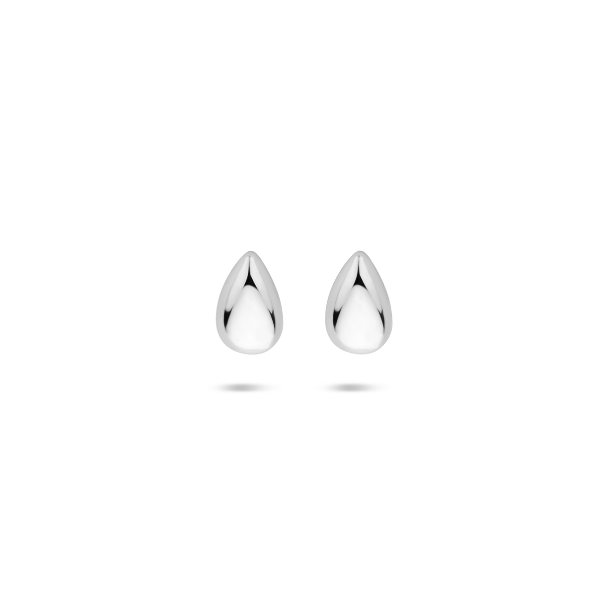 oorknoppen druppel 4,5 mm zilver gerhodineerd
