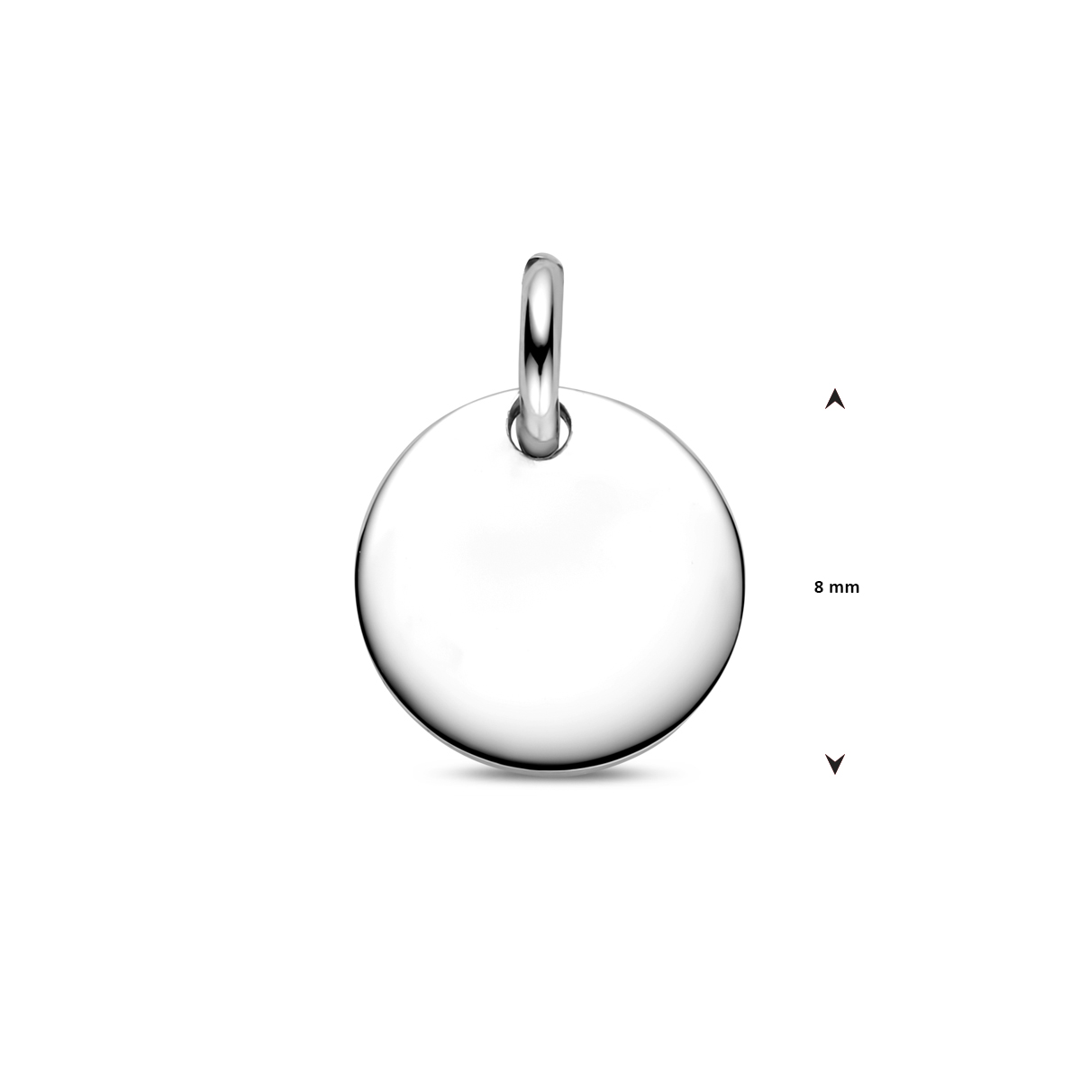 graveerhanger rond zilver gerhodineerd - Afbeelding 4