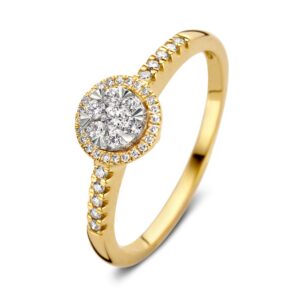 Ring bicolor briljant 0.24ct