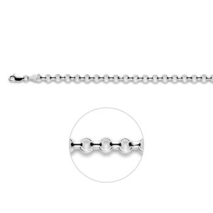 Zilveren jasseroncollier van 5,5 mm