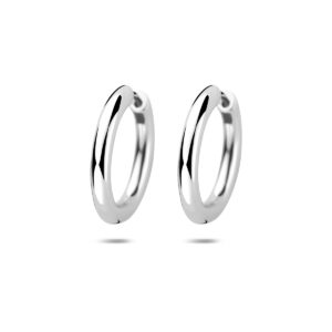 Zilveren klapoorringen van 20,5mm