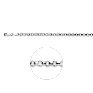 jasseron 4,5 mm zilver wit