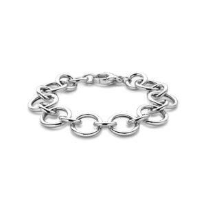 Zilveren schakelarmband
