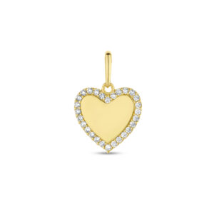 hanger hart zirkonia 14K GG