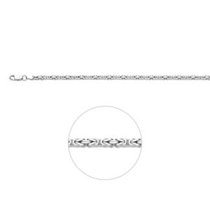 Zilveren koningscollier van 3mm