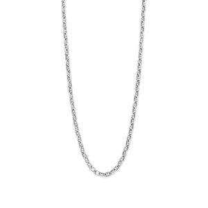 collier ronde buis 4,0 mm 40 + 4 cm zilver gerhodineerd