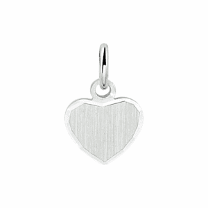 graveerhanger hart gediamanteerd zilver gerhodineerd