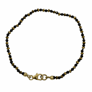 armband zwarte spinel + hematiet