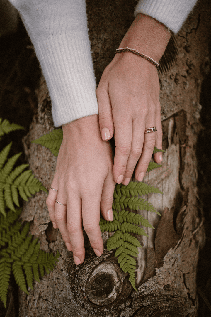 Gouden aanschuifring torsdraad