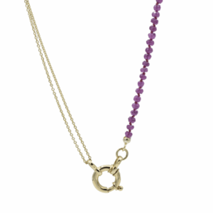 Gouden collier met robijn