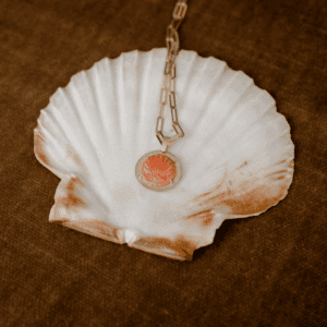 Gouden schelp hanger