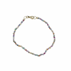 Geknoopt saffier armbandje