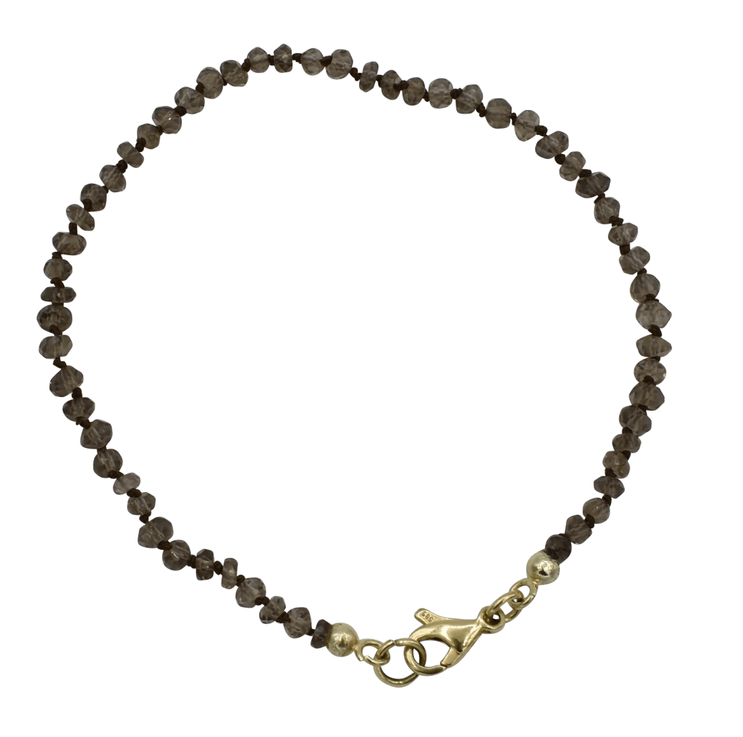 Geknoopt rookkwarts armbandje