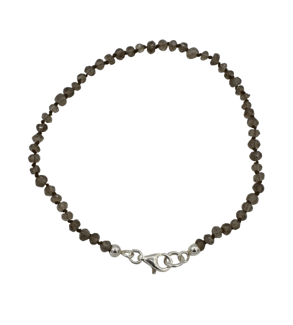 Geknoopt rookkwarts armbandje