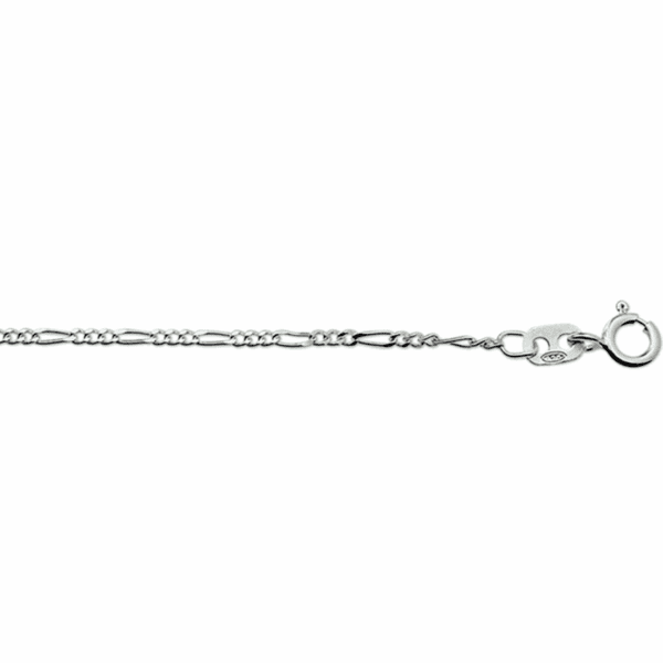 figaro 1,6 mm zilver wit