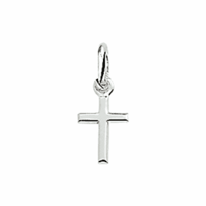hanger kruis zilver wit