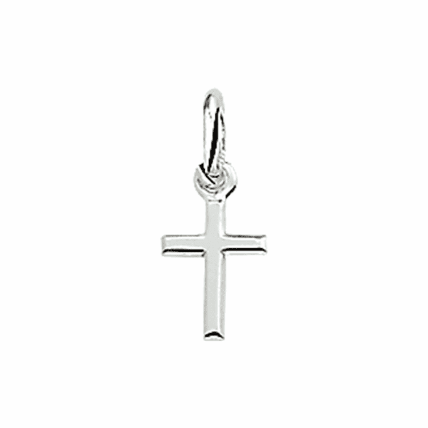 hanger kruis zilver wit