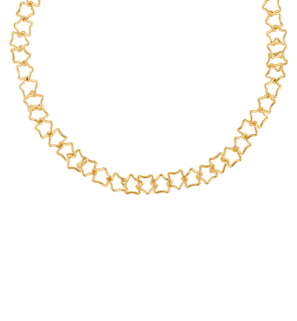 Linked Chunky Stars Necklace