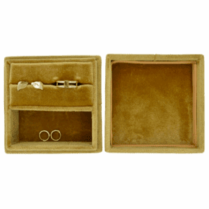 Sieradendoos velvet goud klein