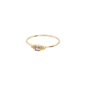 Purple Honeysuckle Ring 14K