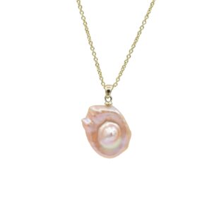 Keshi parel hanger spiegelei