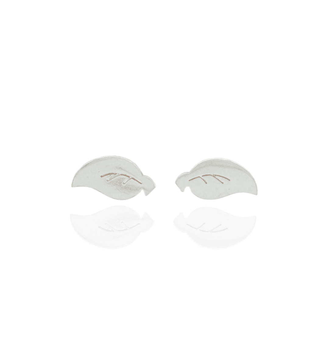 Zilveren oorstekers - Leaf