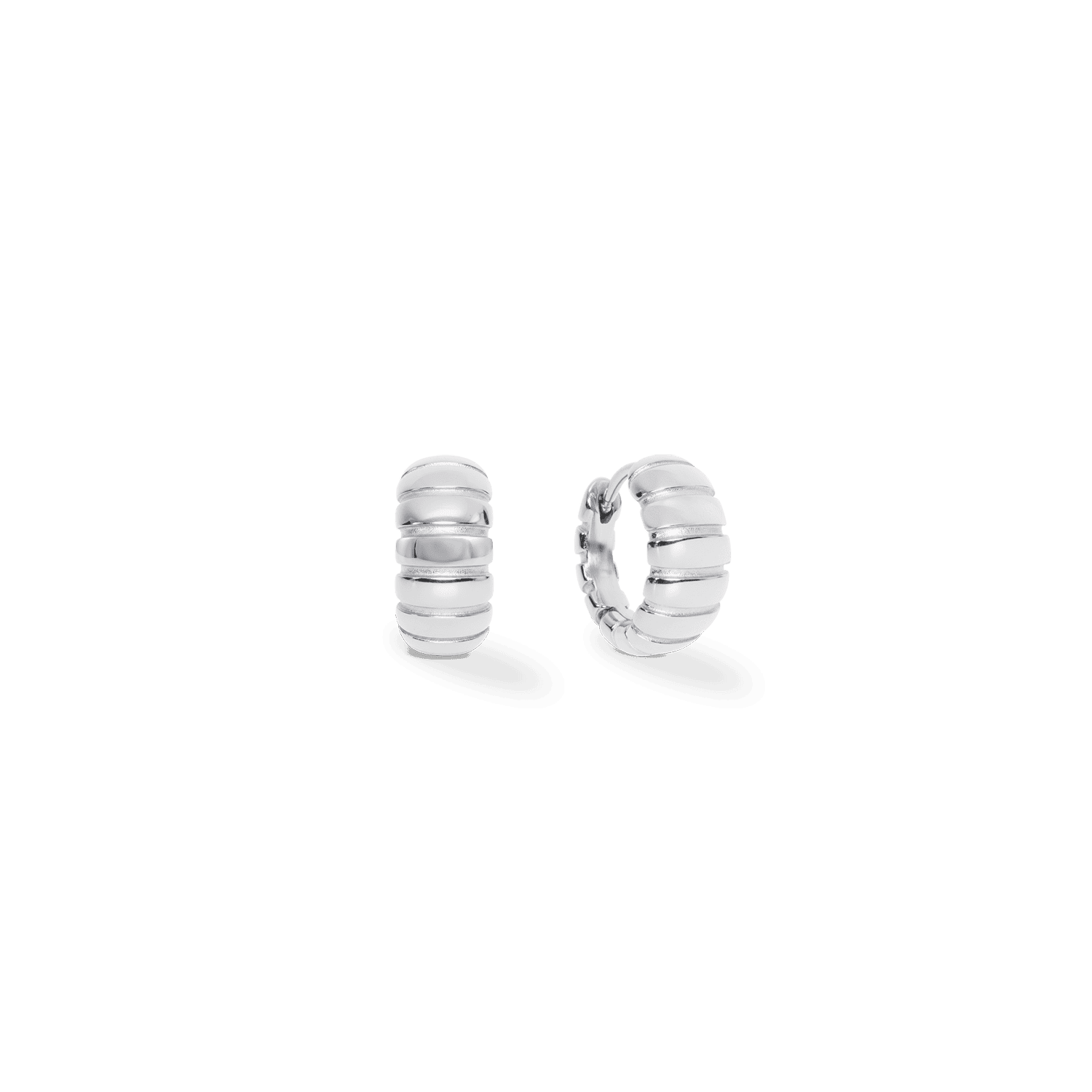 Hoop earrings 14mm Steel