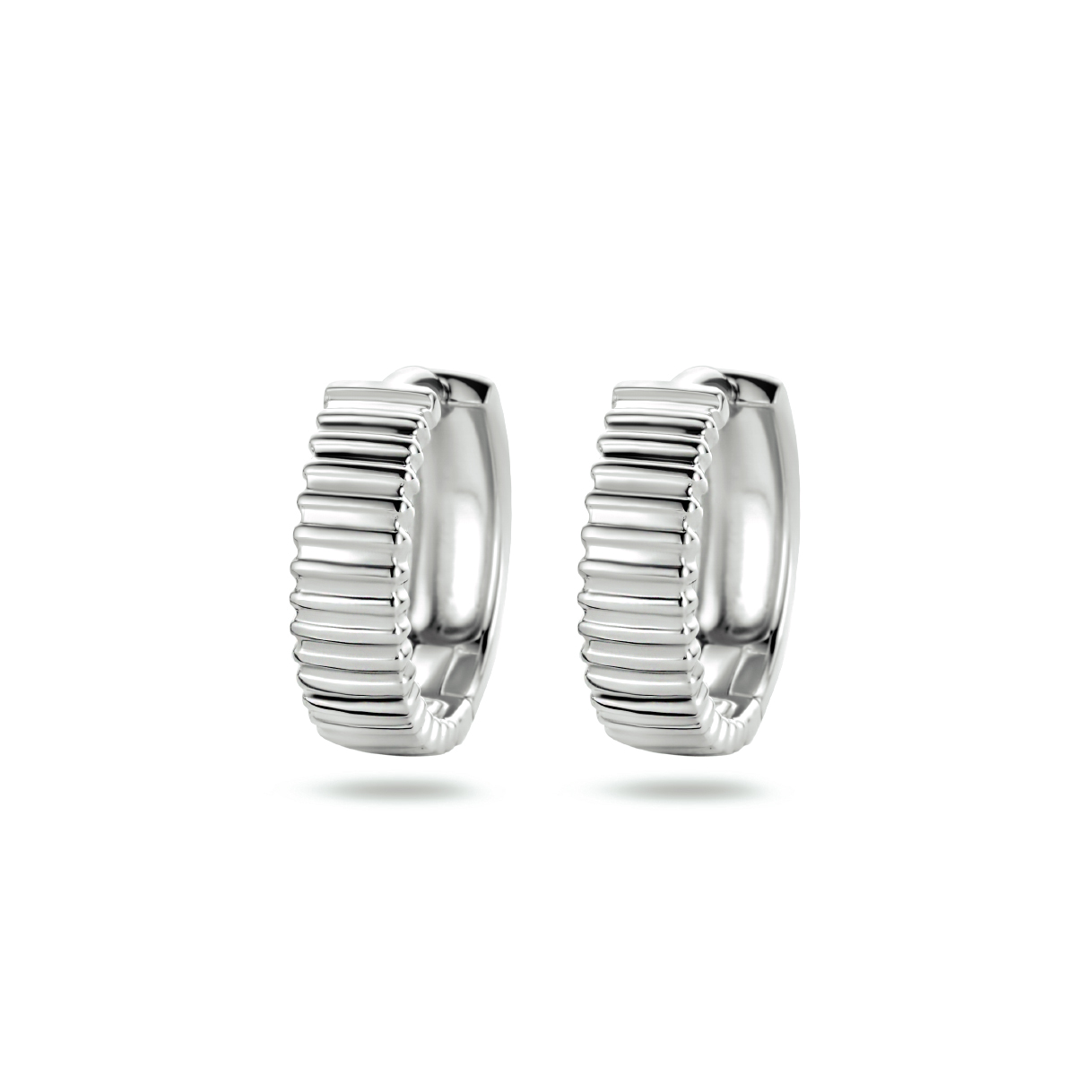 klapoorringen zilver gerhodineerd