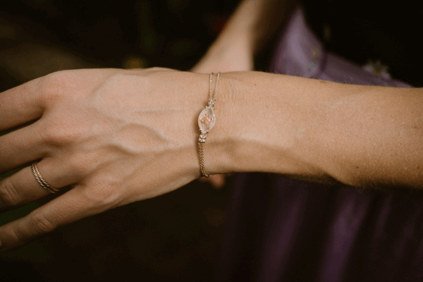 Armband met saffier en hematiet kwarts