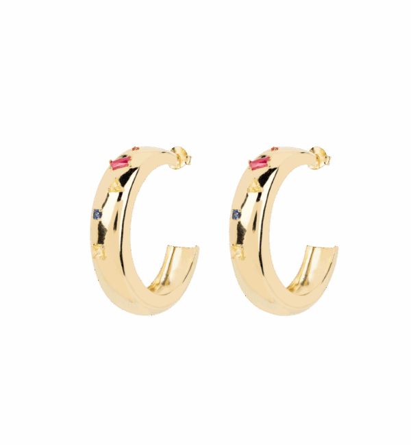 Cosmos Hoop Earrings