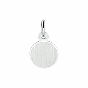 graveerhanger rond gediamanteerd zilver gerhodineerd