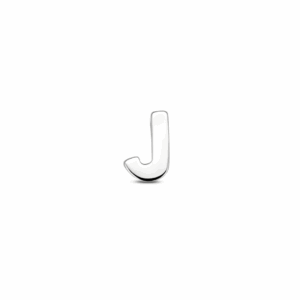 Hanger letter "J" zilver gerhodineerd