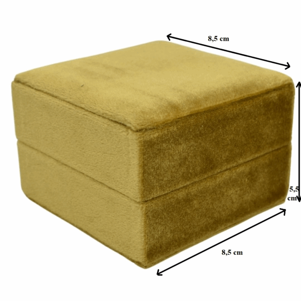 Sieradendoos velvet goud klein
