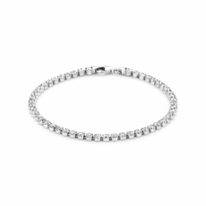 tennisarmband zirkonia 3,1 mm zilver gerhodineerd