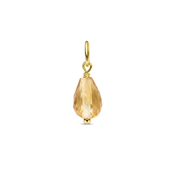 hanger citrien 14K geelgoud - Afbeelding 3