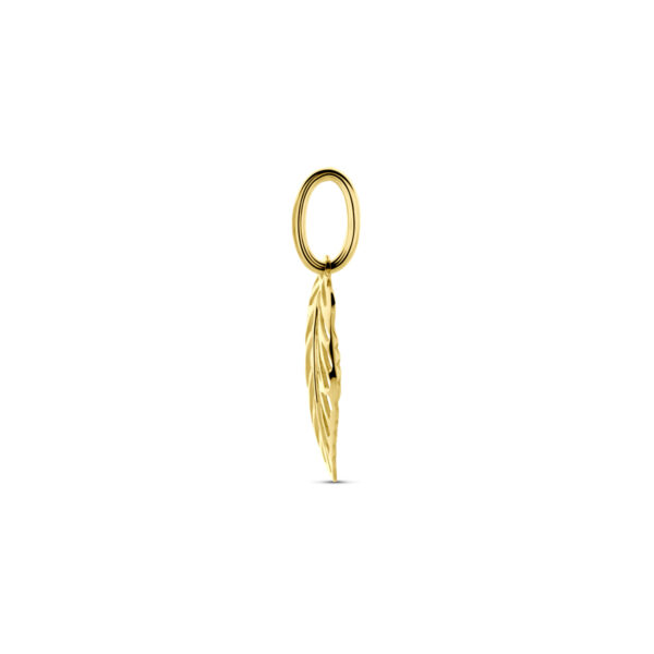 hanger blad 17 mm 14K geelgoud - Afbeelding 2