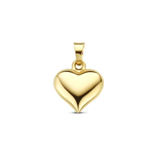 hanger hartje 14K geelgoud - Afbeelding 2