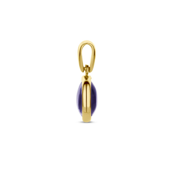 hanger amethist 14K geelgoud - Afbeelding 4