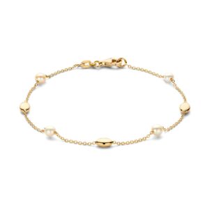 Armband geelgoud parel