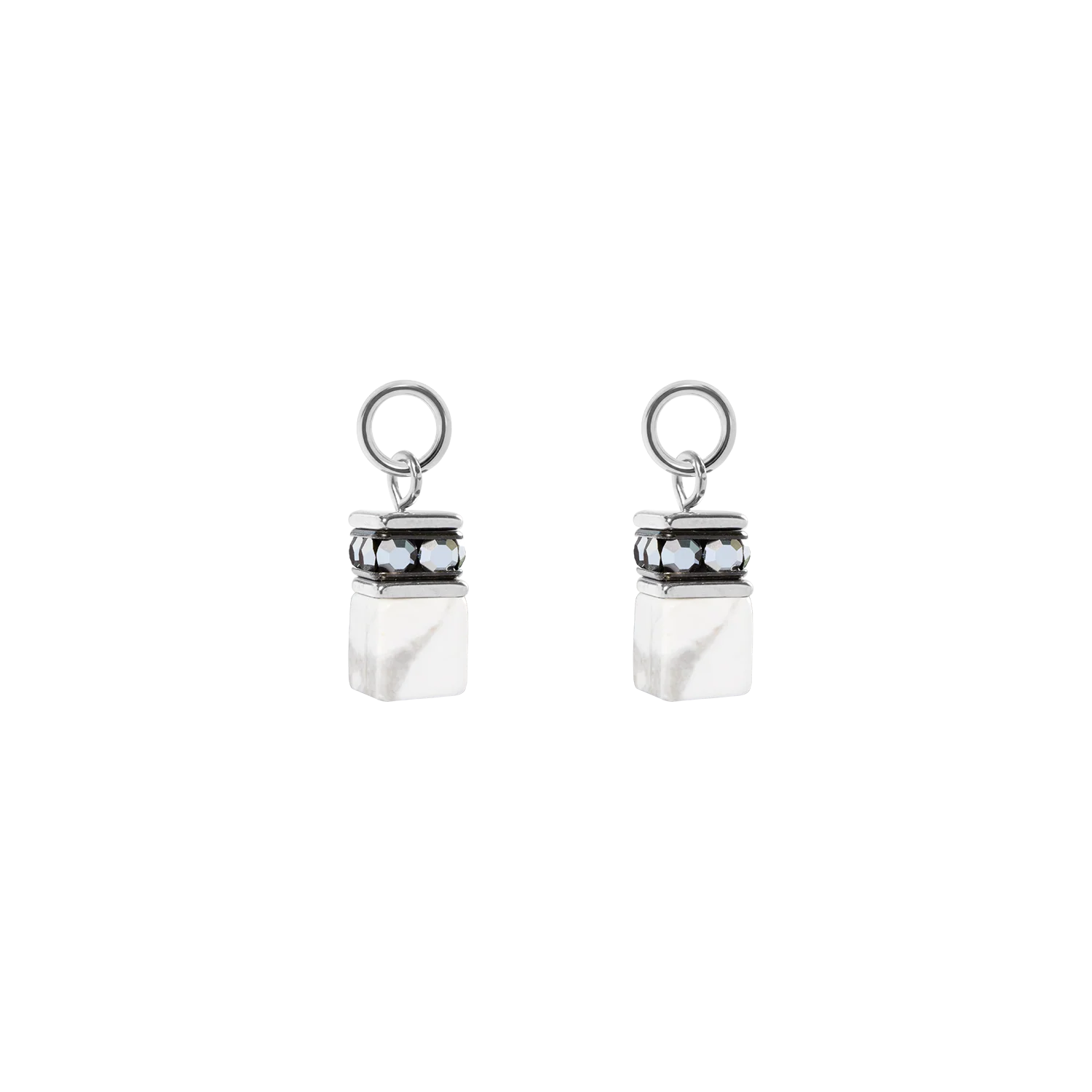 Coeur de Lion oorbedels wit zilver - Afbeelding 2